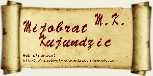 Mijobrat Kujundžić vizit kartica